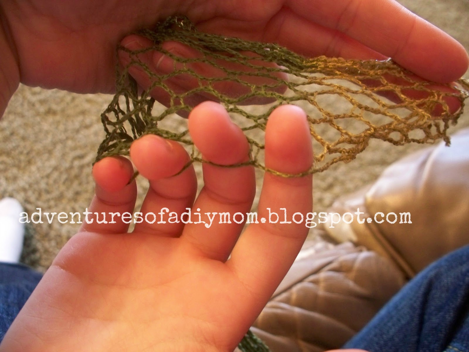 How to Make a Scarf using Sashay Yarn and your fingers Adventures of