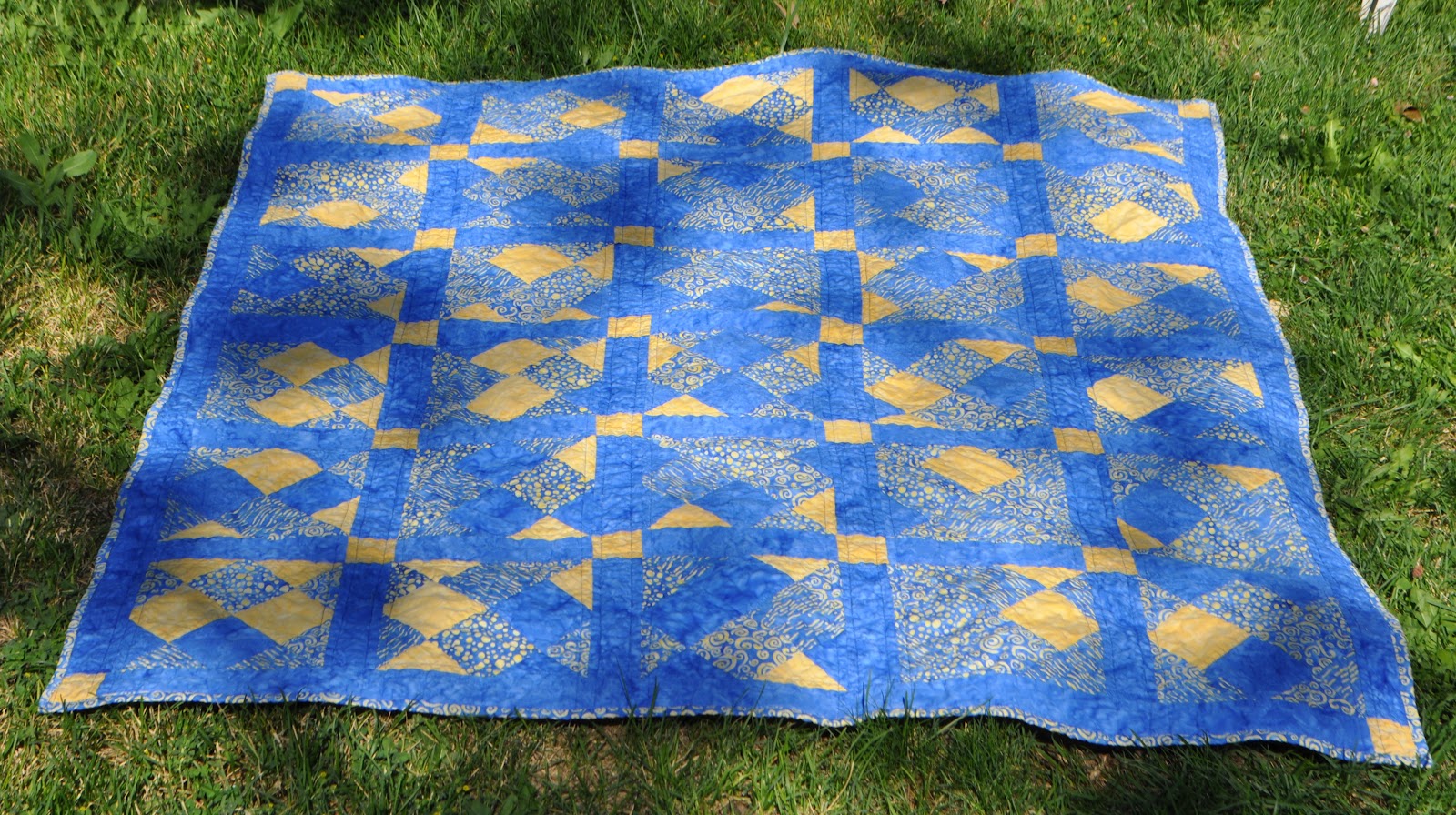 Richard and Tanya Quilts Blue and Yellow Color Blast