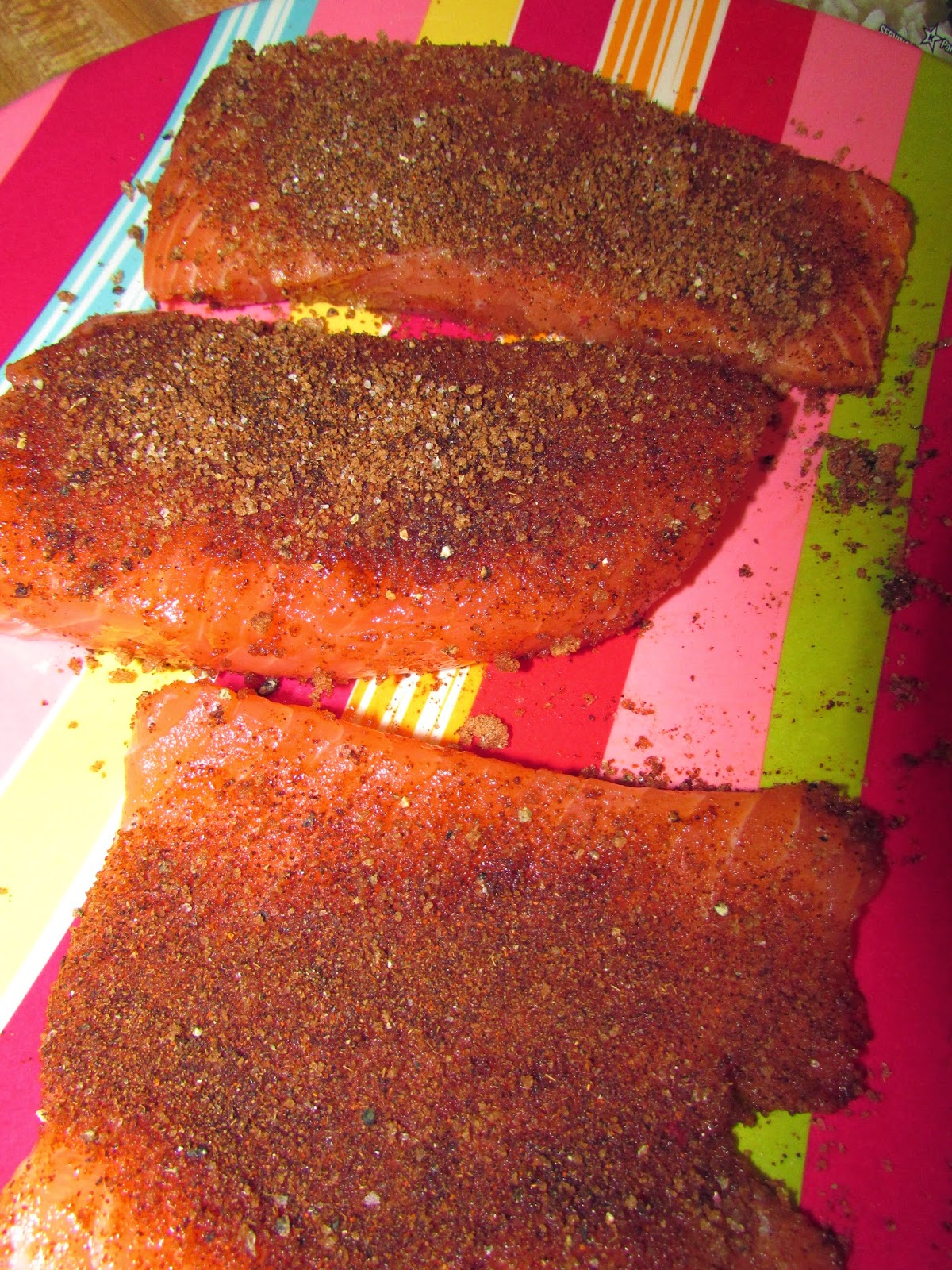 For the Love of Food Father's Day Spice Rubbed Cedar Plank Grilled