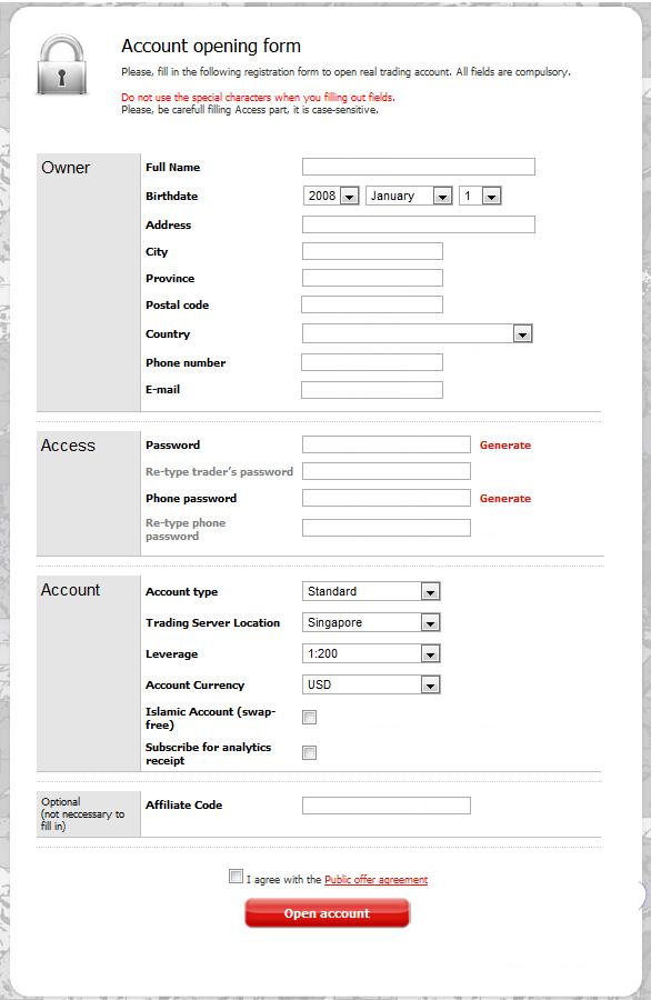 Instaforex pamm account