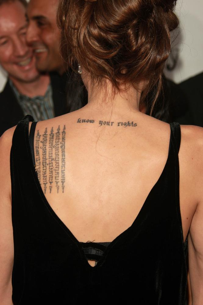 quotes on ribs tattoos. angelina jolie tattoos