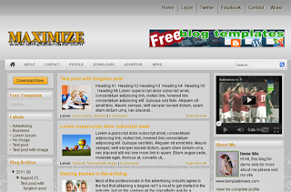 Maximize Blogger Template