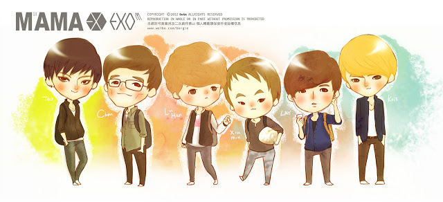 Kpopers: EXO cartoon