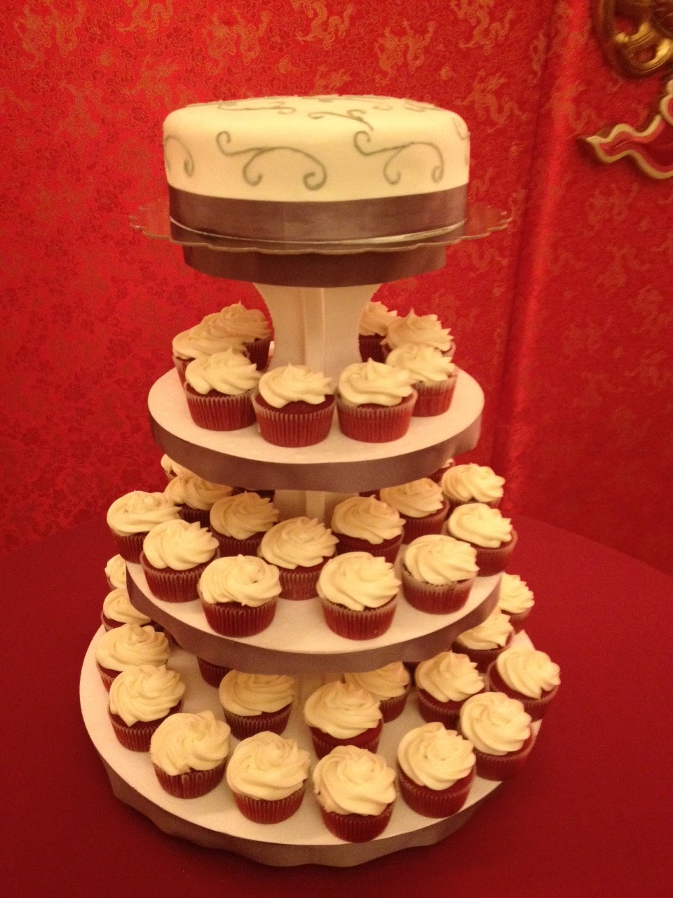 Sweet Craving Wedding Cake & Cupcakes Tier