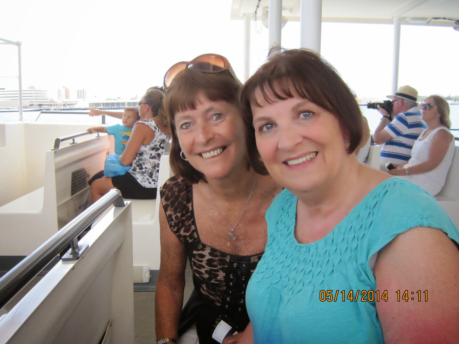 DEBI AND SHELLY AT PEARL HARBOR 2014