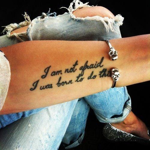 arm quote tattoos women fashion