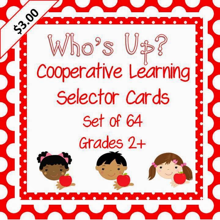 http://www.teacherspayteachers.com/Product/Whos-Up-Cooperative-Learning-Student-Selector-Prompts-set-of-64-300860