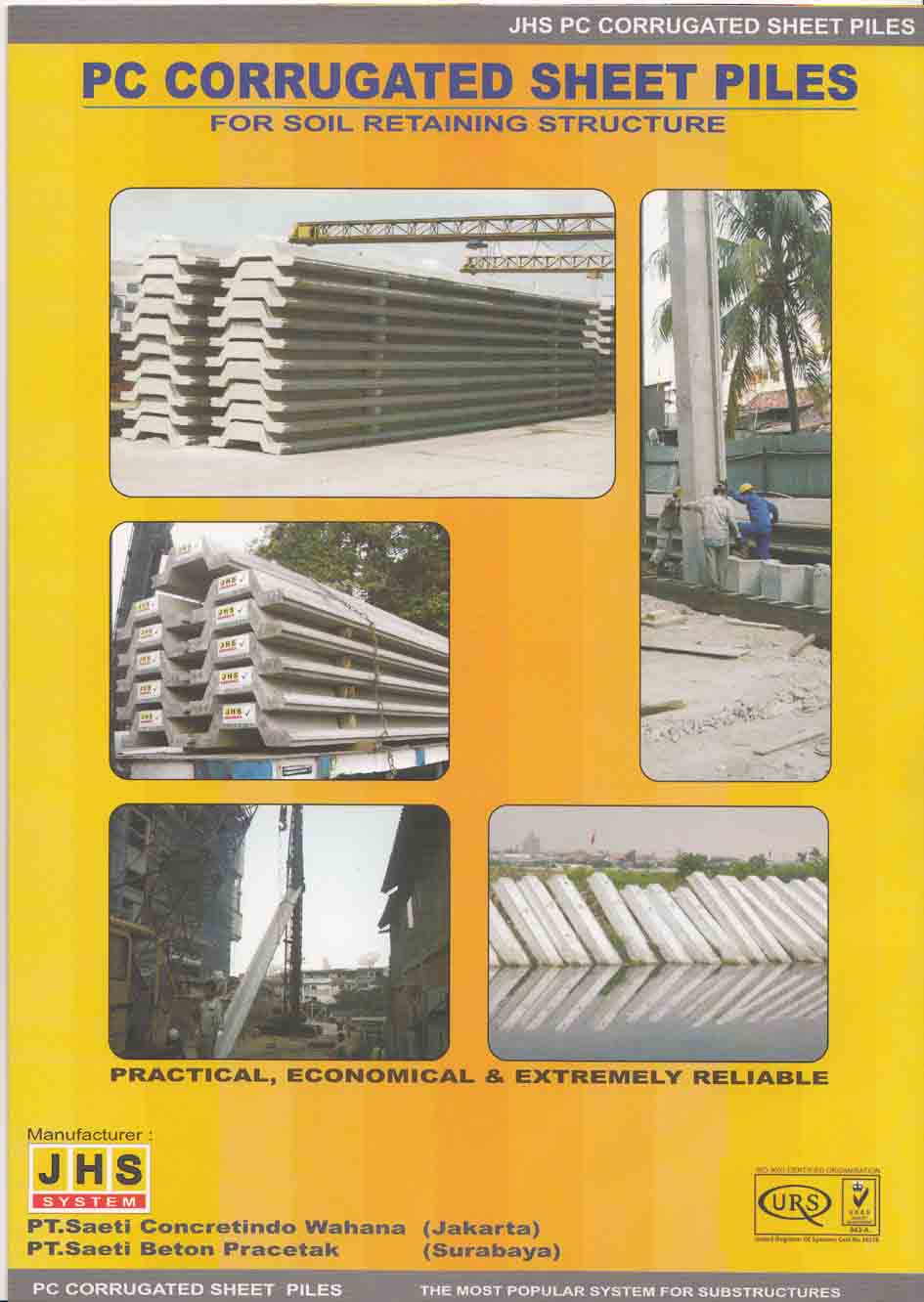 PC CORRUGATED SHEET PILES (JHS System) - Media Bangunan