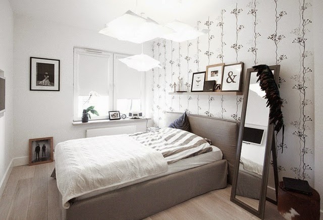 bedroom wall decor ideas patterns, lighting