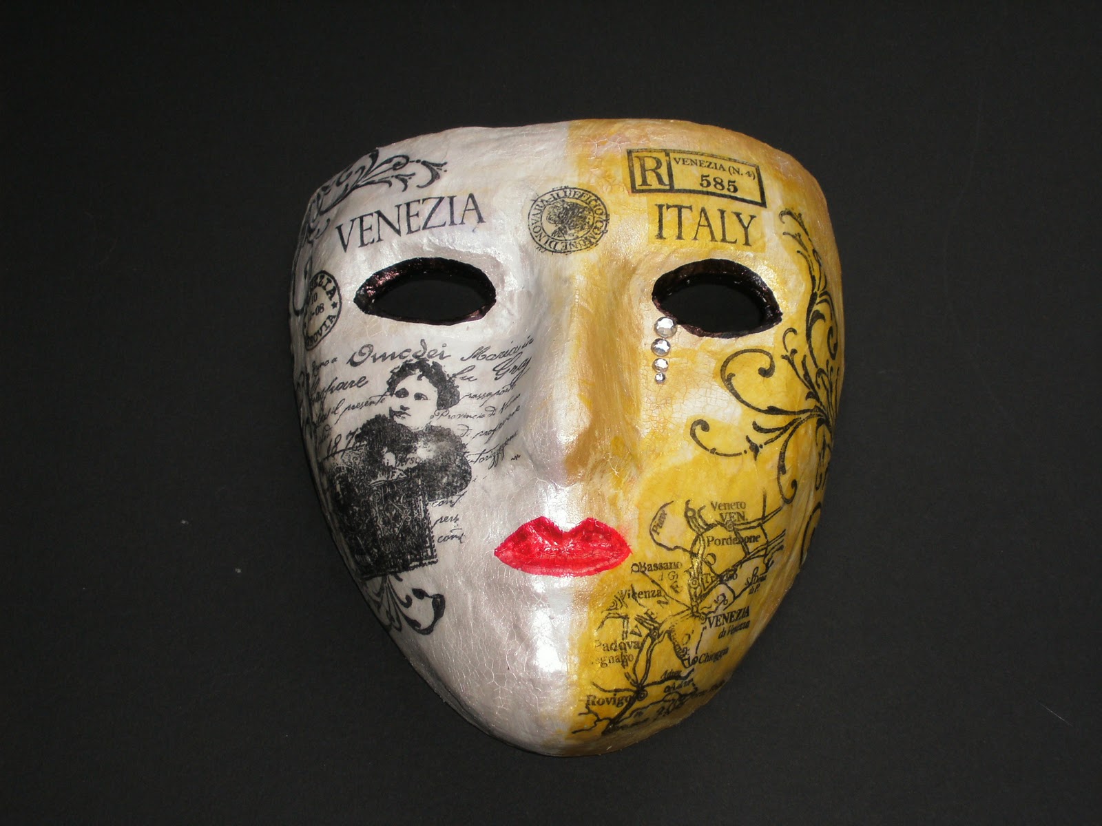 True Colours Venice Papier Mache Mask