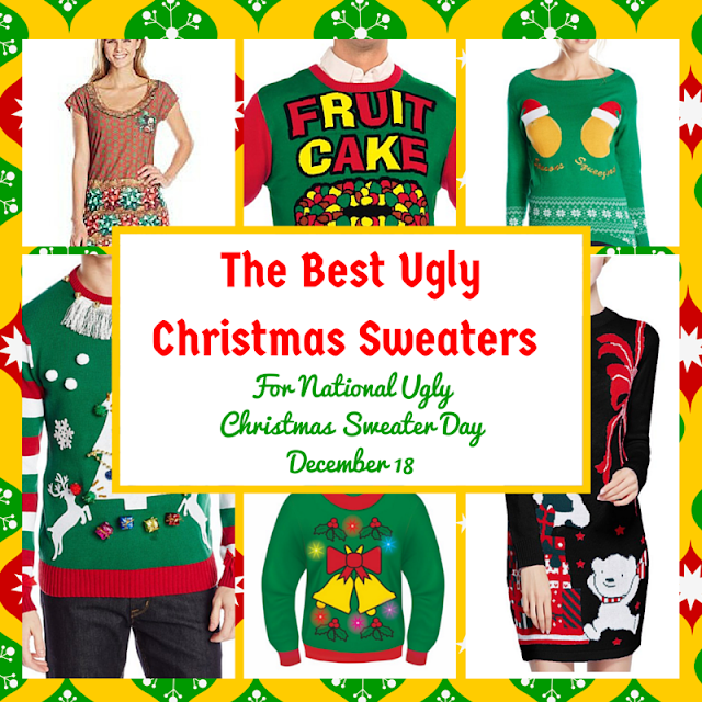 The Best of the Worse Sweaters to Wear on National Ugly Christmas Sweater Day #GiveHeifer 