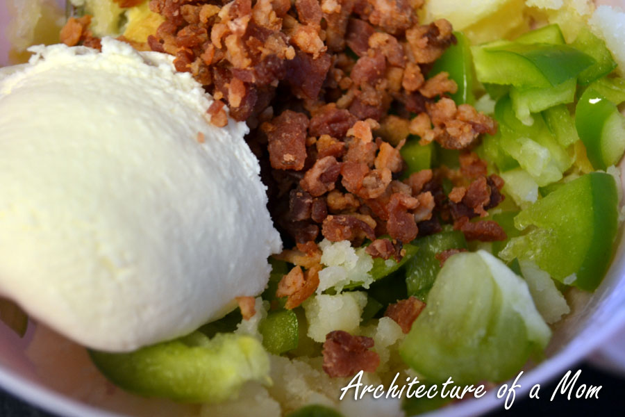 Architecture of a Mom Ricotta and Bacon Twice Baked Potatoes