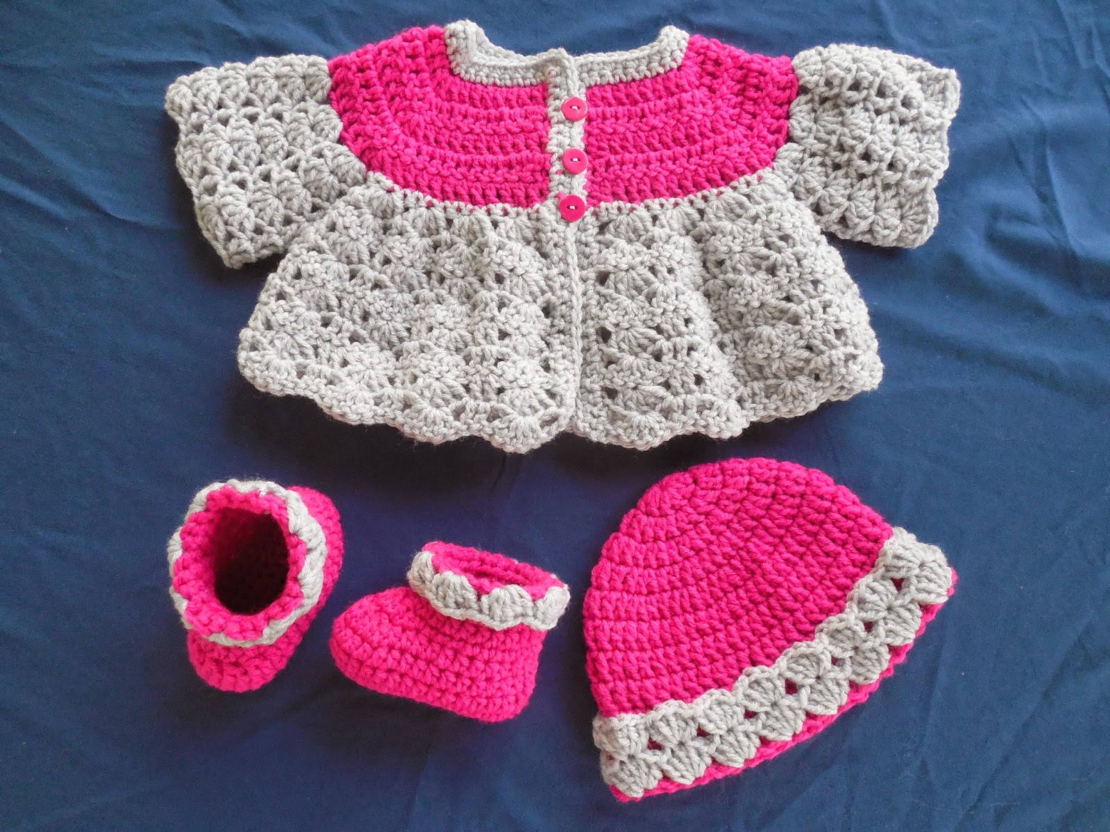 Britteny Off the HOOK!!: Baby Girls Fancy Shell Sweater ...