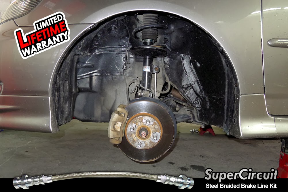 SUPERCIRCUIT Steel Braided Brake Lines Toyota Corolla Altis (E120