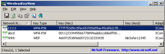wirelesskeyview Best Password Crackers (Part 2)