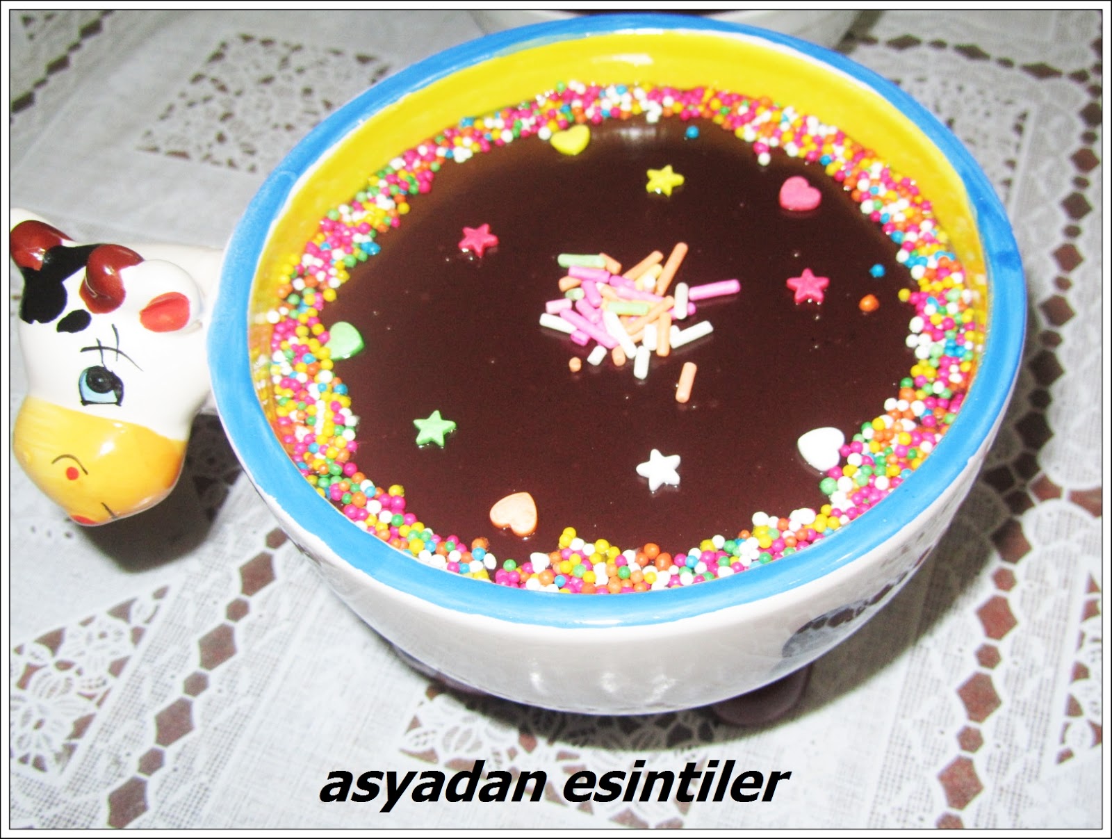 asyadan esintiler ev yapımı kakaolu puding