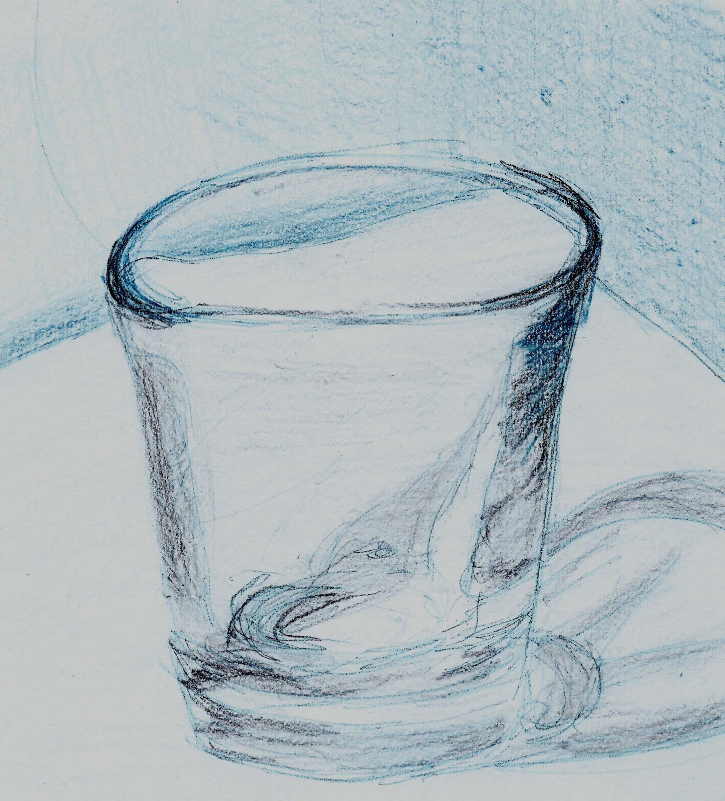 Exploration Into Color Rendering Shot Glass Drawings