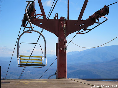chair lift up to mt harrison, ober, gatlinburg, tennessee