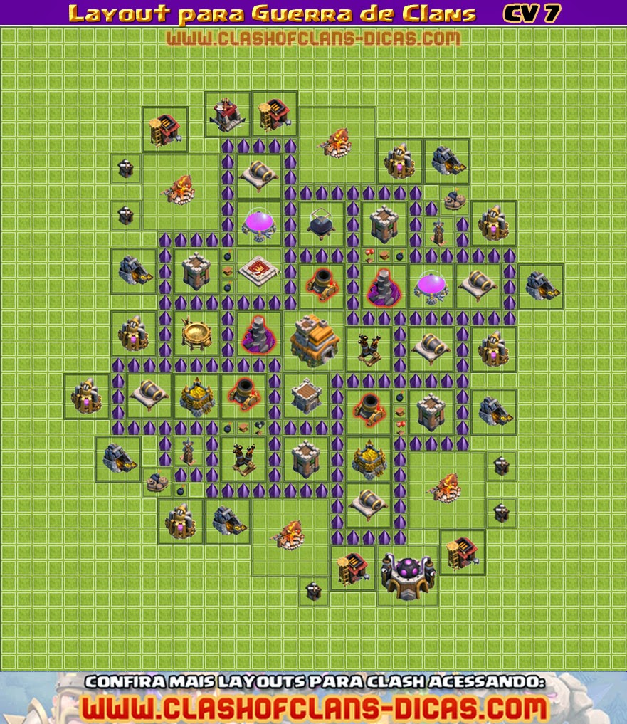Layouts De Cv 7 Para Guerra De Clans Clash Of Clans Layouts De Cv 7 Para Guerra De Clans Clash Of Clans