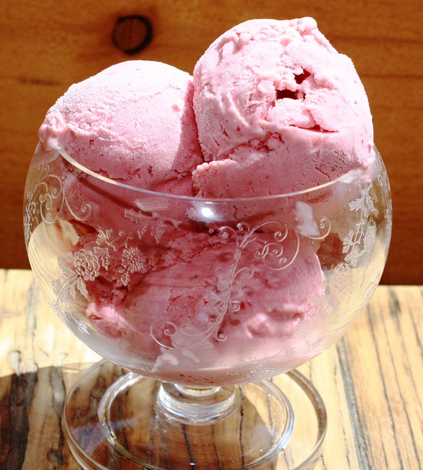 Making Fresh Strawberry Ice Cream with Our New Ice Cream Maker