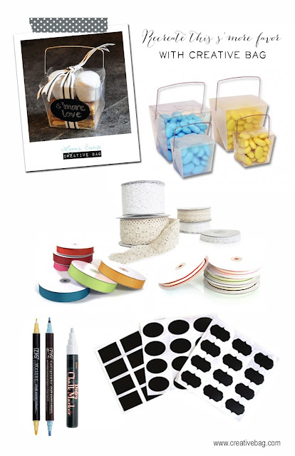 Creative Bag has everything you need to make s'more favors for your wedding/party