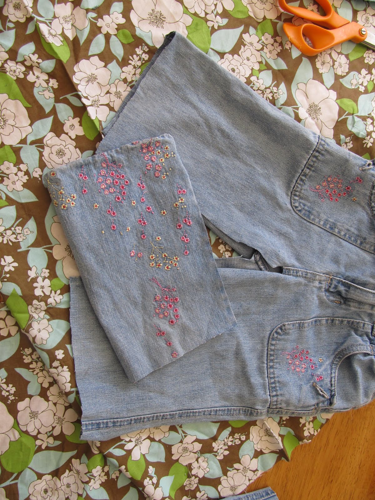 A Blessed Life How to make a skirt out of pants!