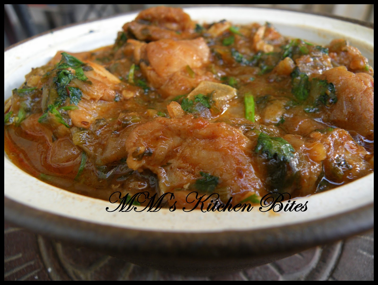 MM's Kitchen Bites Chicken with Coriander......my genes come calling