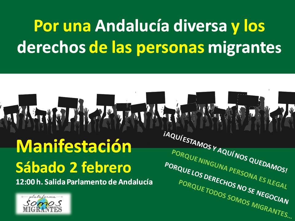 POR UNA ANDALUCÍA DIVERSA Y LOS DERECHOS DE LAS PERSONAS MIGRANTES.