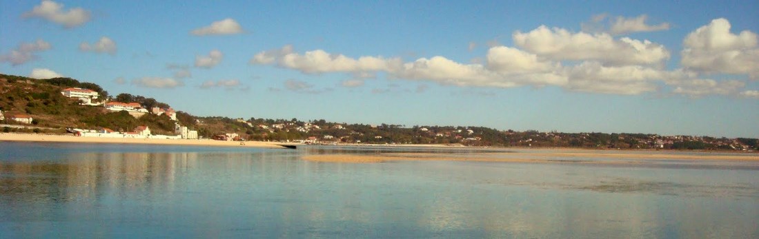 The beach at Foz do Arelho, Silver Coast, Portugal