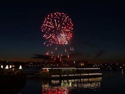 Victoria BC Canada Day fireworks