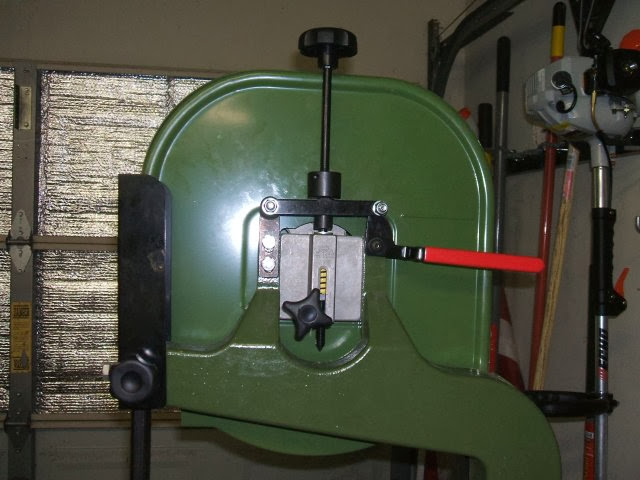 tension release freight harbor bandsaw grizzly upgrade spring parts position workshop guide