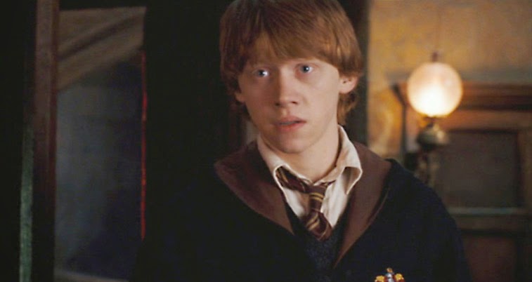Ron Weasley, Harry Potter slut-shames Ginny and punishes Hermione for dating Krum.