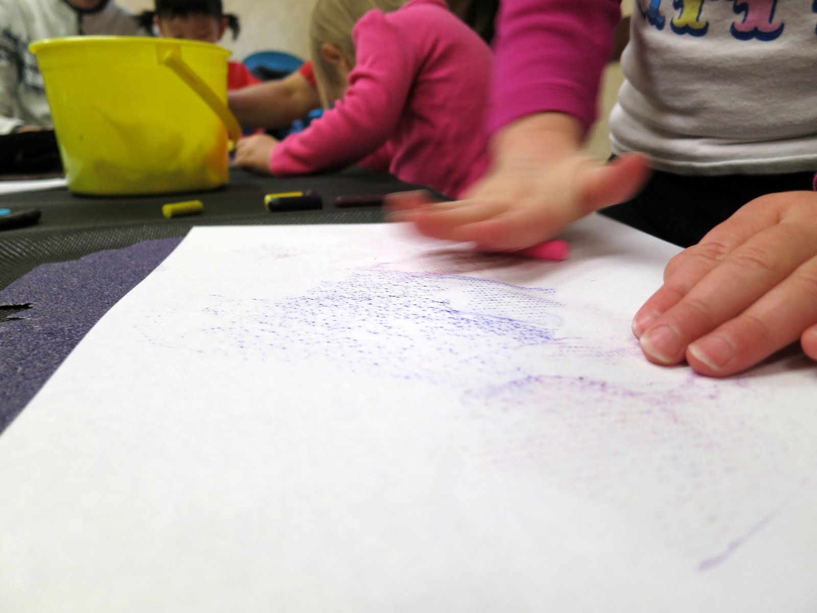 Toddler Art Class Texture Explorations library makers