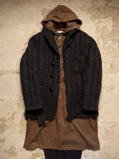FWK by Engineered Garments "Long Bush Shirt in Olive Brushed Twill" Fall/Winter 2015 SUNRISE MARKET