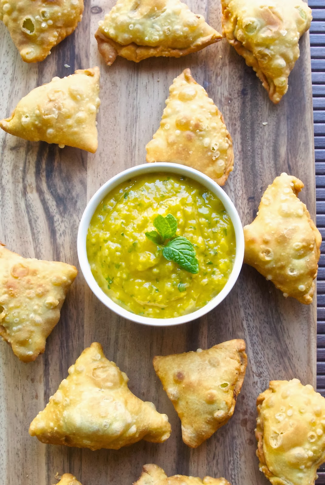 Sweet potato samosas with mango chutney Culinary Ginger