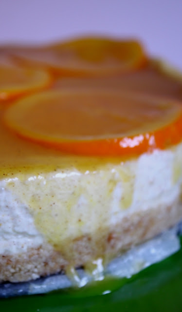 cheesecake arancia e cannella per un pieno di vitamine