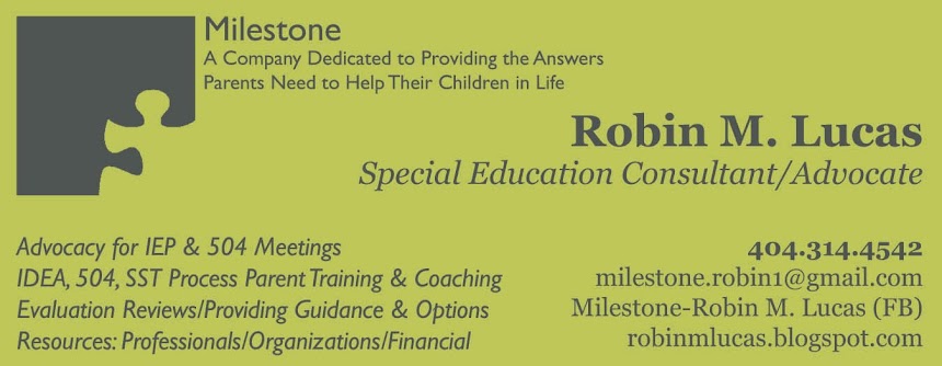 Robin M. Lucas - Special Education Advocate/Consultant