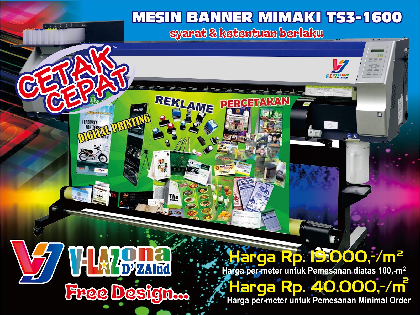 FREE DESIGN&hellip;!?!Percetakan, Digital Printing, Reklame