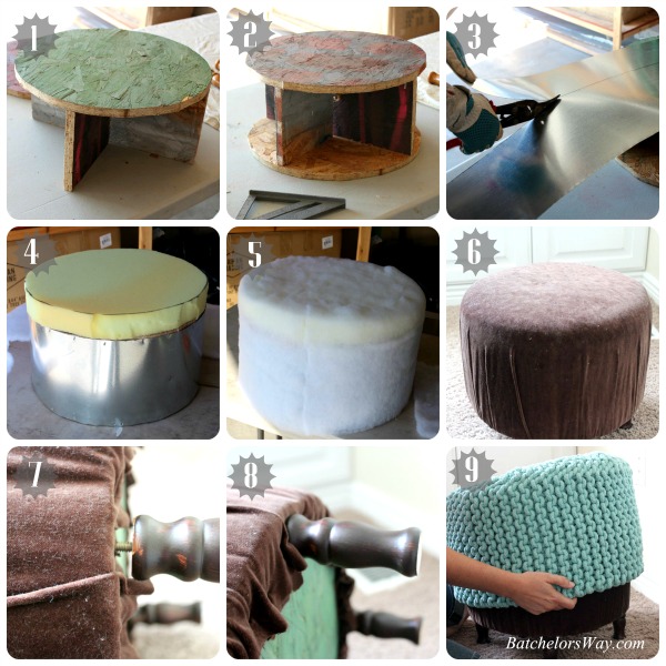 Batchelors Way Rustic Charm Room How to Make a DIY Pouf or ottoman
