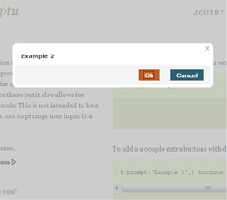 jQuery Impromptu : jQuery replacement for alert, prompy and confirm jQuery Impromptu : jQuery replacement for alert, prompy and confirm