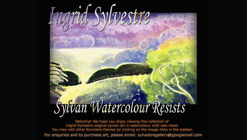 Ingrid Sylvestre Watercolour Resist Paintings