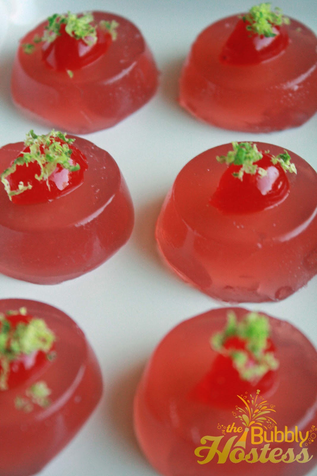 The Bubbly Hostess Cosmopolitan Jello Shots