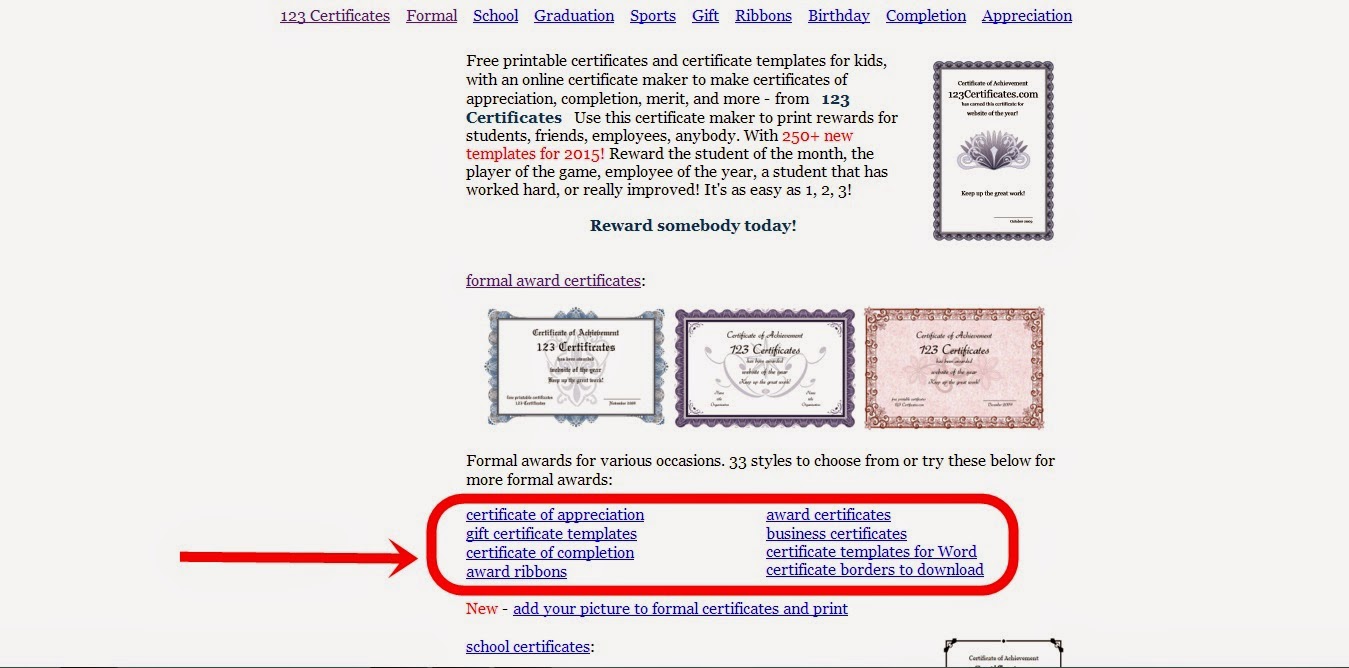 how to make certificate make awards online
