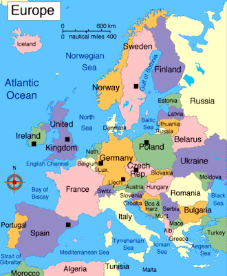 Europe Carte Monde Avec Pays