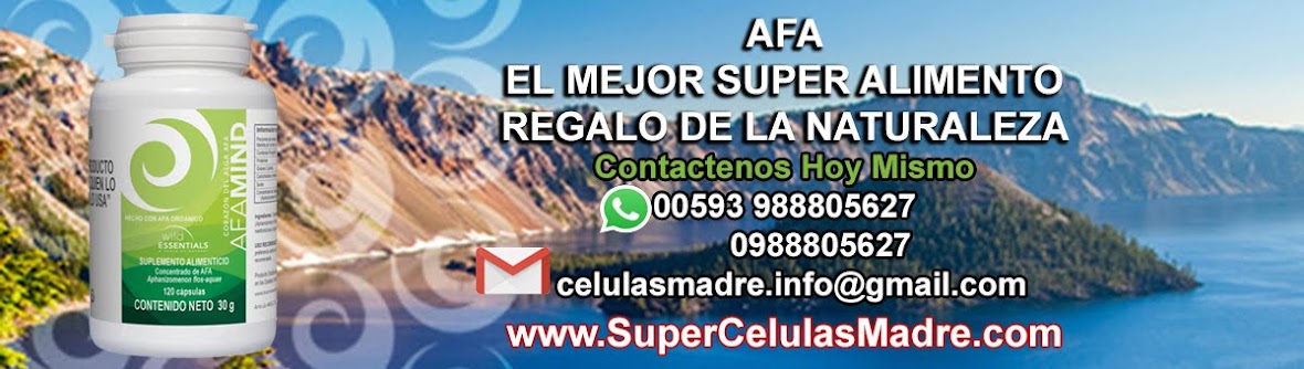 Celulas Madre AFA Mind - 100% AFA, Super Concentrado de AFA.     