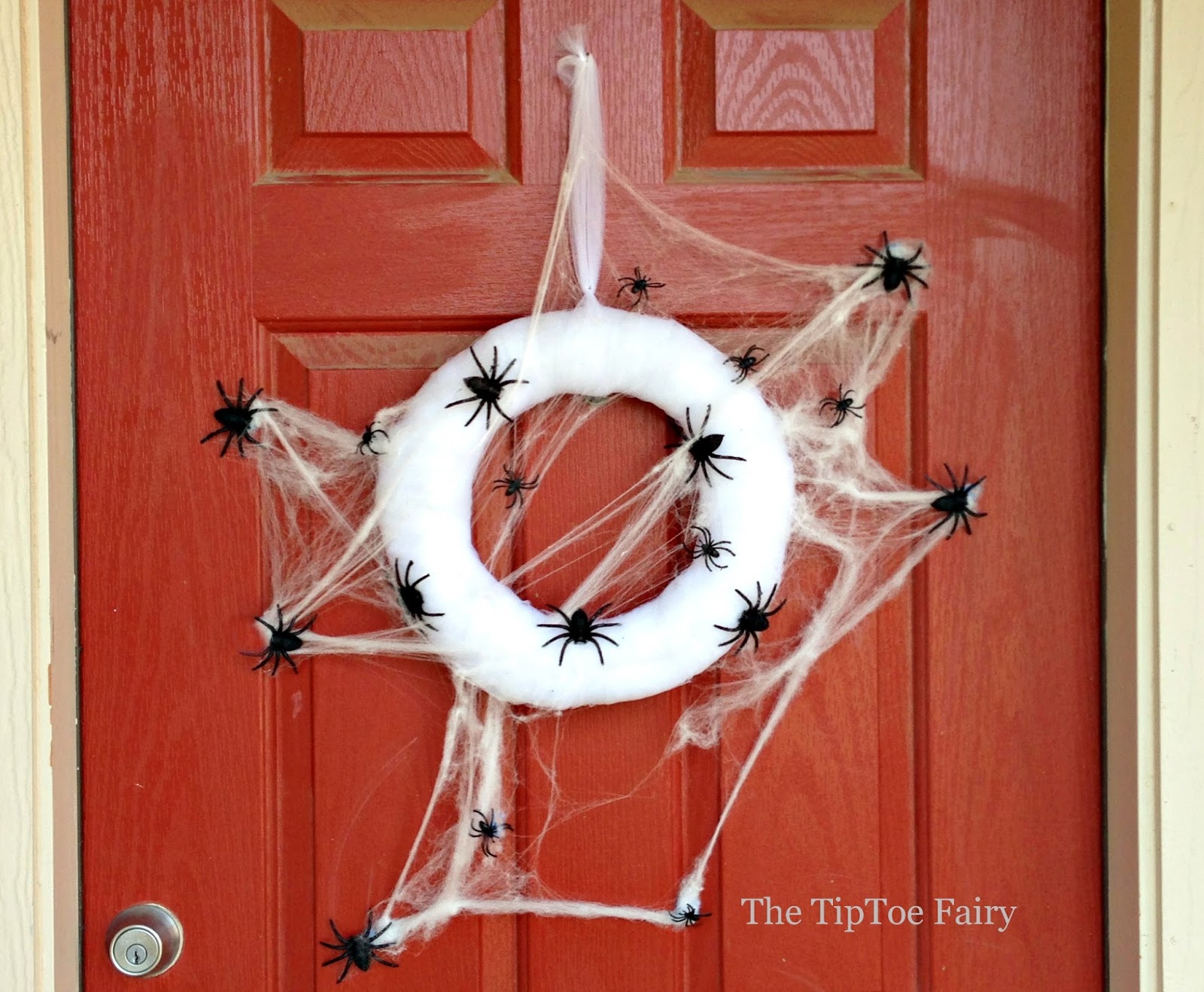 Spooky Halloween Spider Wreath The TipToe Fairy