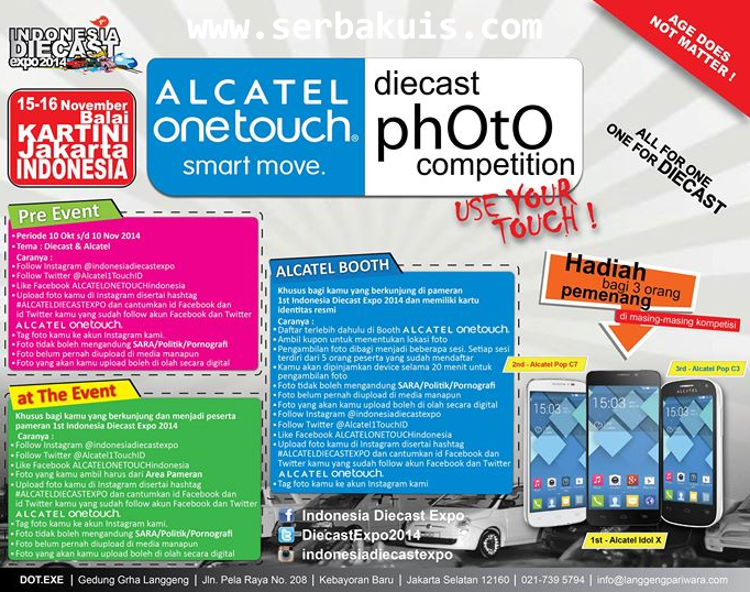 Kontes Foto Diecast Berhadiah Total 9 Android Alcatel Onetouch 