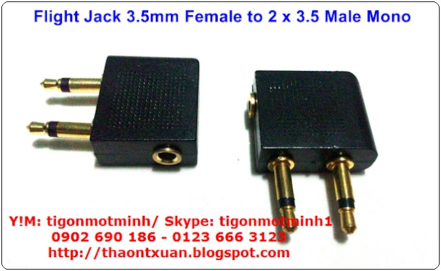 Jack chuyển 2.5, 3.5, 6.3 và dây cáp nối dài cho tai nghe, loa - 10
