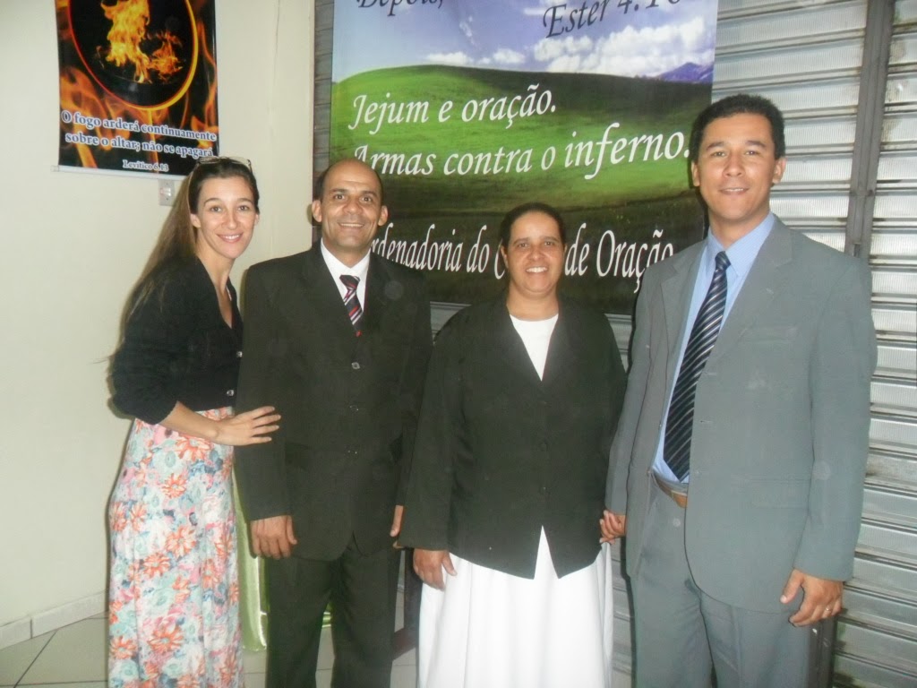 Com o Pastor Roberto e Missionária Francis(Cabo Frio)
