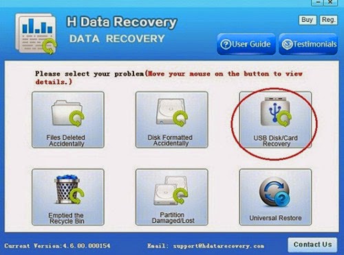 recover file deleted or formatted from usb flash drive step 1